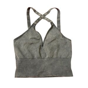 NEW Free People Good Karma Crop Top - Dark Gray - XS/S